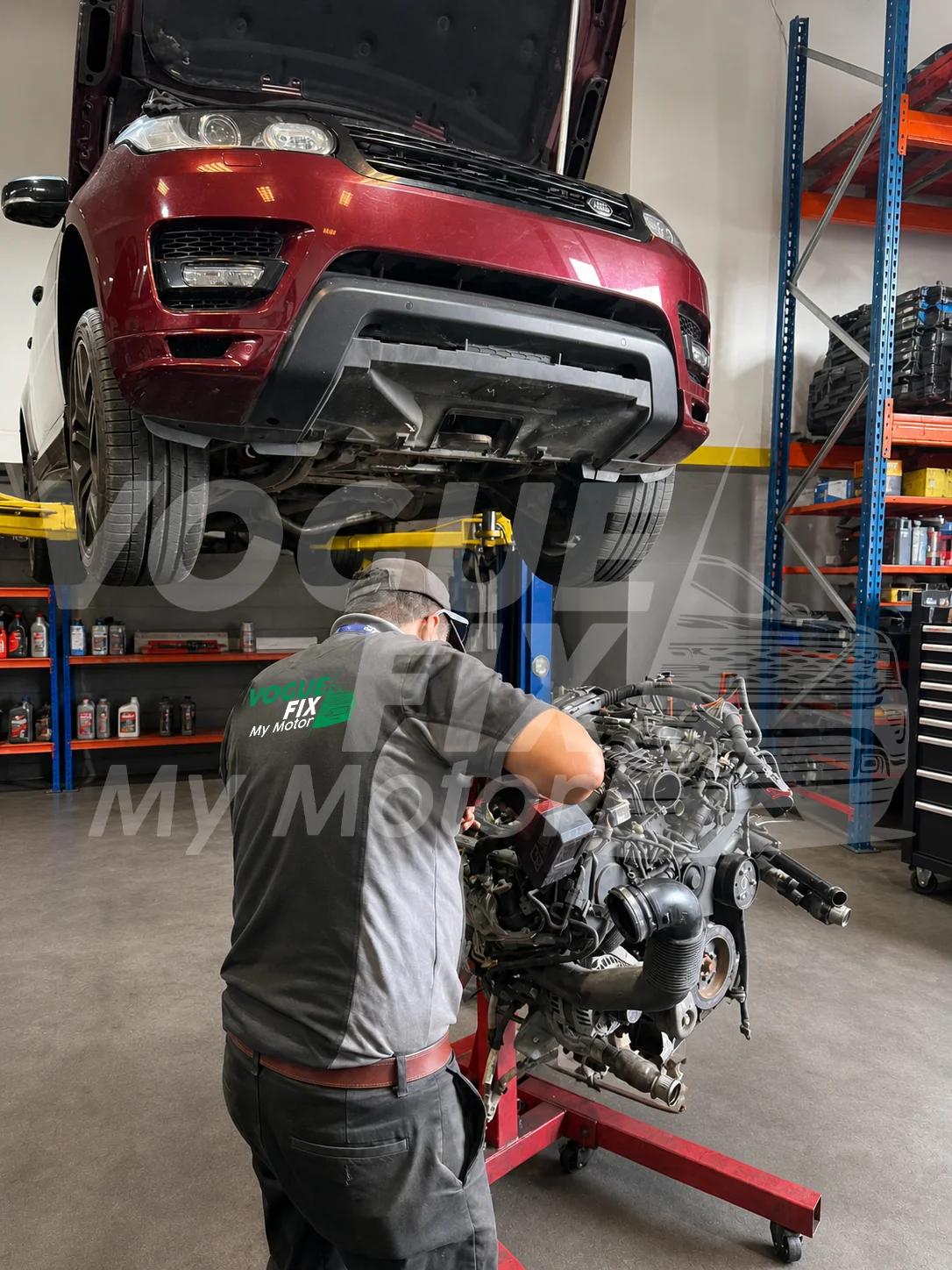Engine repair work at Vogue Fix My Motor workshop, Grays Essex — photo 1